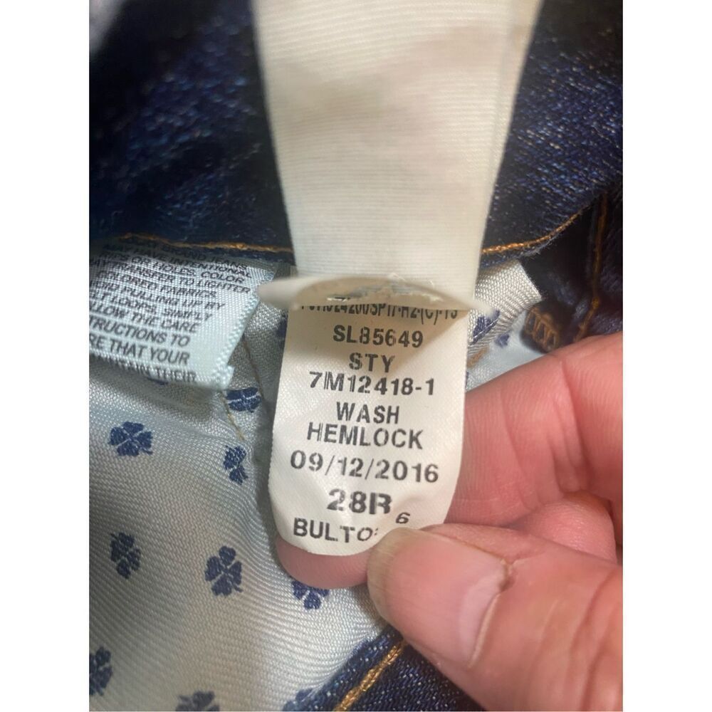 Lucky Brand Women's Wash Hemlock 121 Heritage Slim Distressed Jeans Size 28R - Picture 5 of 5